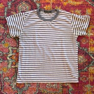 Brandy Melville Blue Striped Tee
